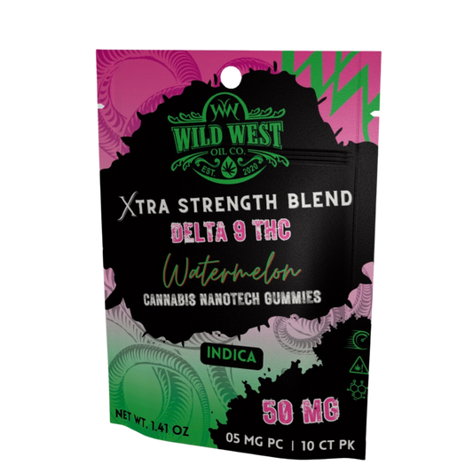 Watermelon Indica Gummies 50mg Pack